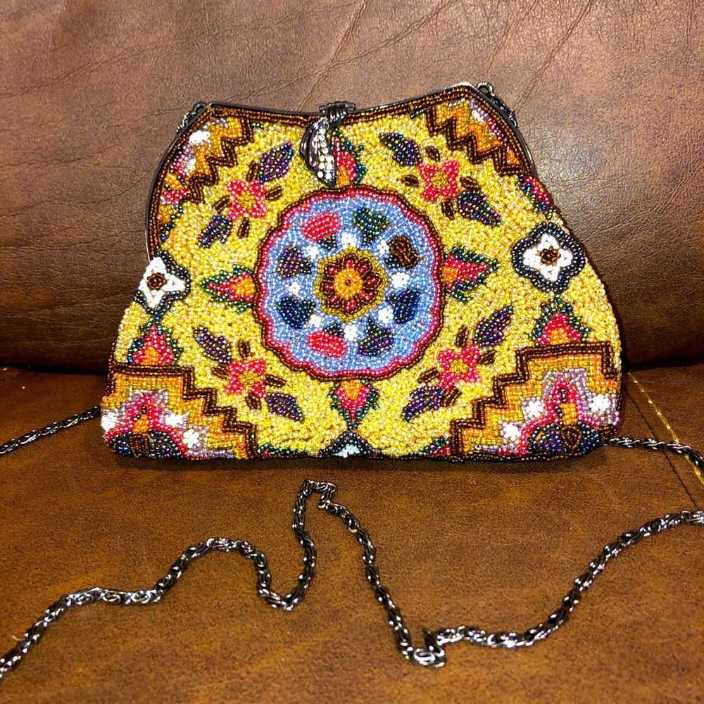 Beaded purse multicolor